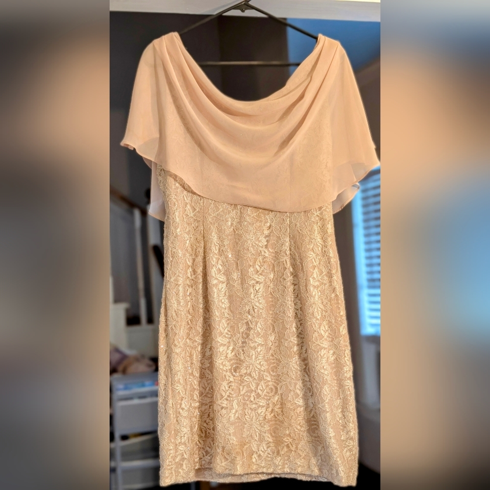 Jessica Howard Cream Flutter Sleeve Sundress